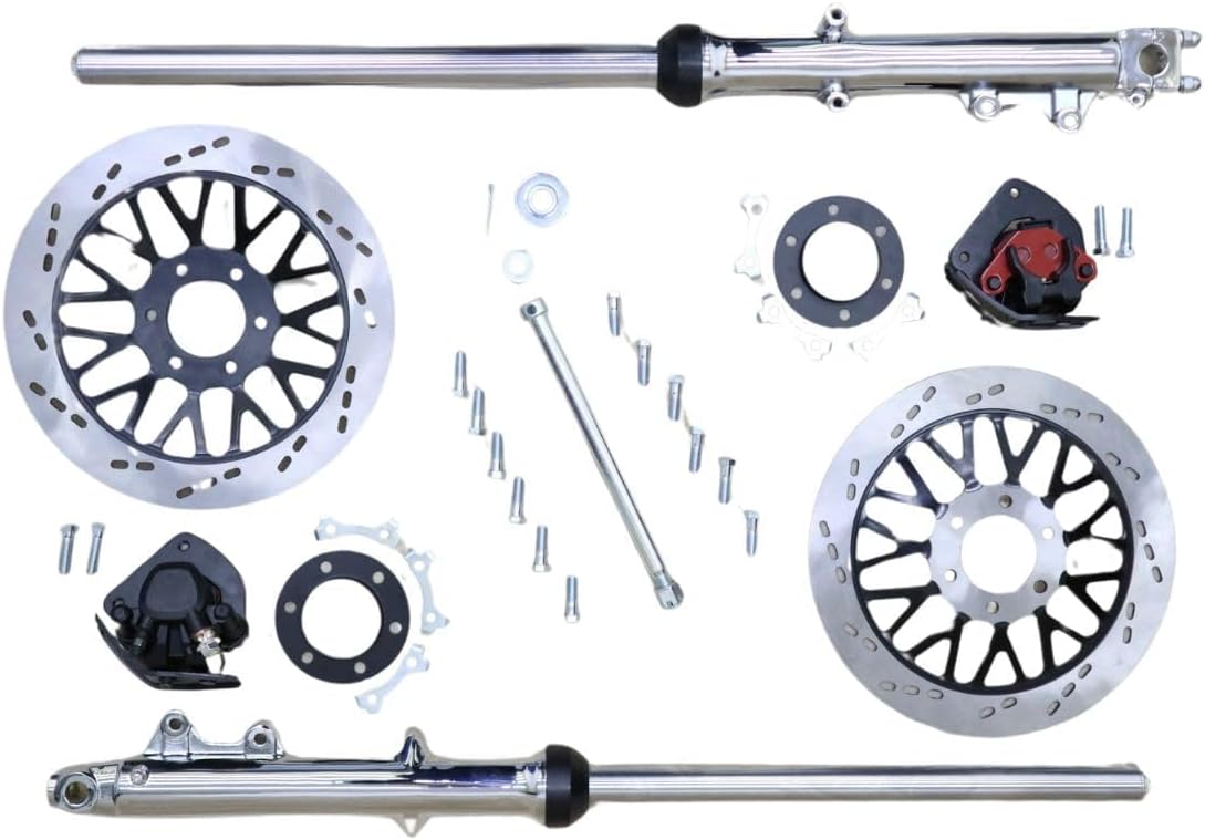 【利益還元祭】ＧＳ４００　ダブルディスク　メッキセット　ノーマル② 利益還元祭】GS400 フロントダブルセット メッキ STDノーマル