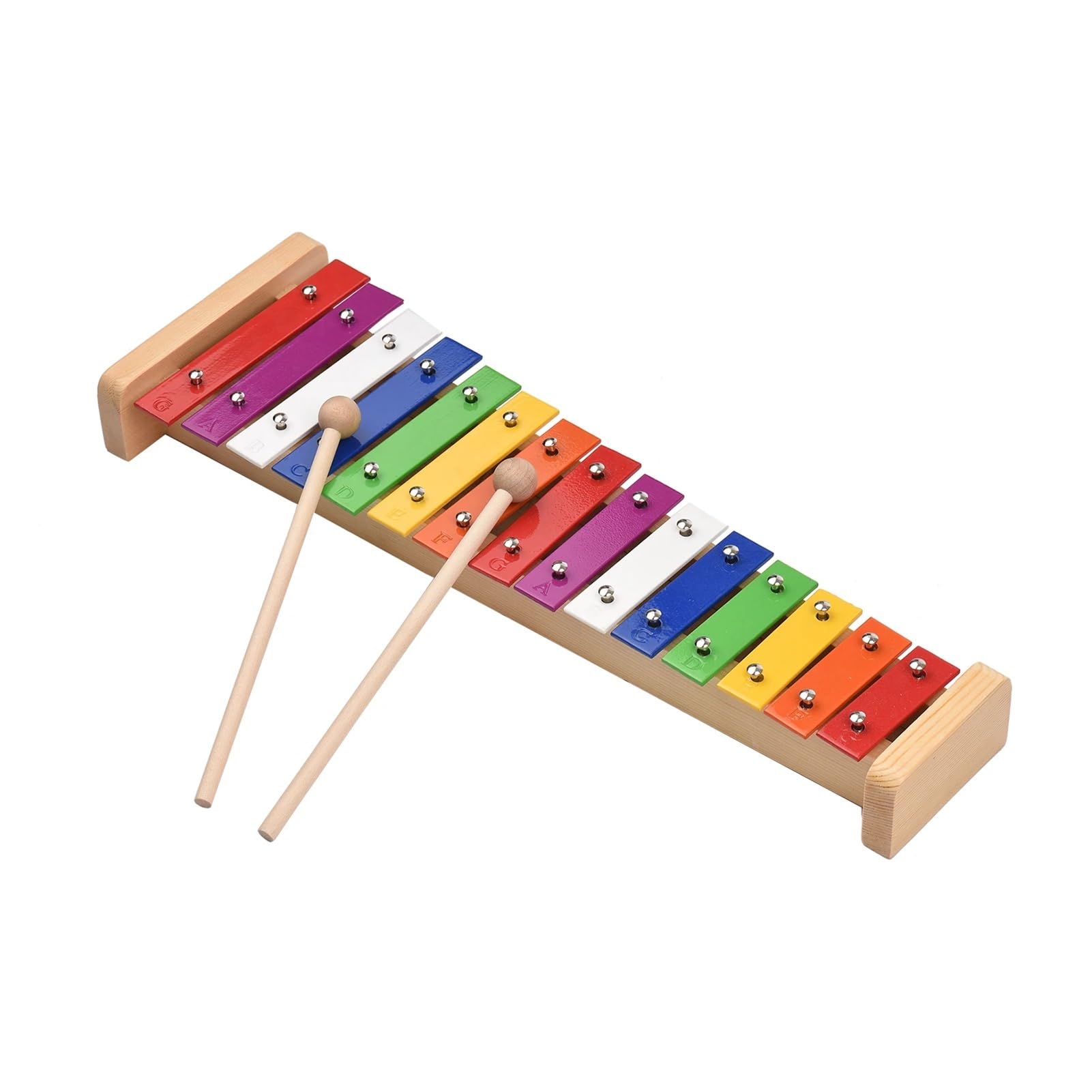 15 Note Glockenspiel Xylophone | Base in legno colorato