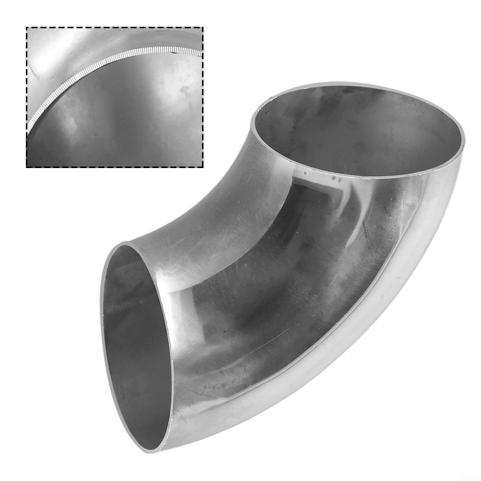 Codo de acero inoxidable de 90 grados con un radio de flexión de 1 5D (63 mm)