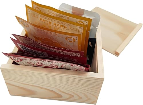 Miniatura 4 de Paquete de 2 cajas de almacenamiento de madera sin terminar con tapa deslizante, caja de madera natural en blanco para joyas, manualidades y
