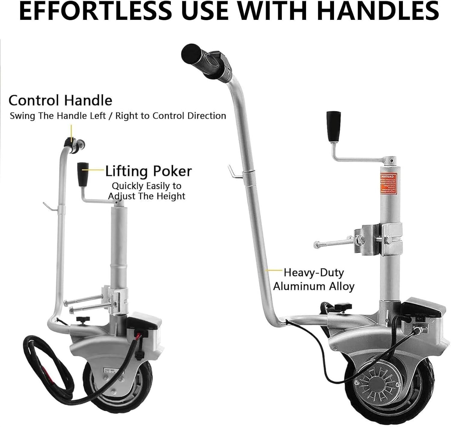 Electric Trailer Mover with 550W Motor, 4.5 Tons Capacity, 12V Powered for Easy Camper and Caravan Relocation, 22 FT/min Speed