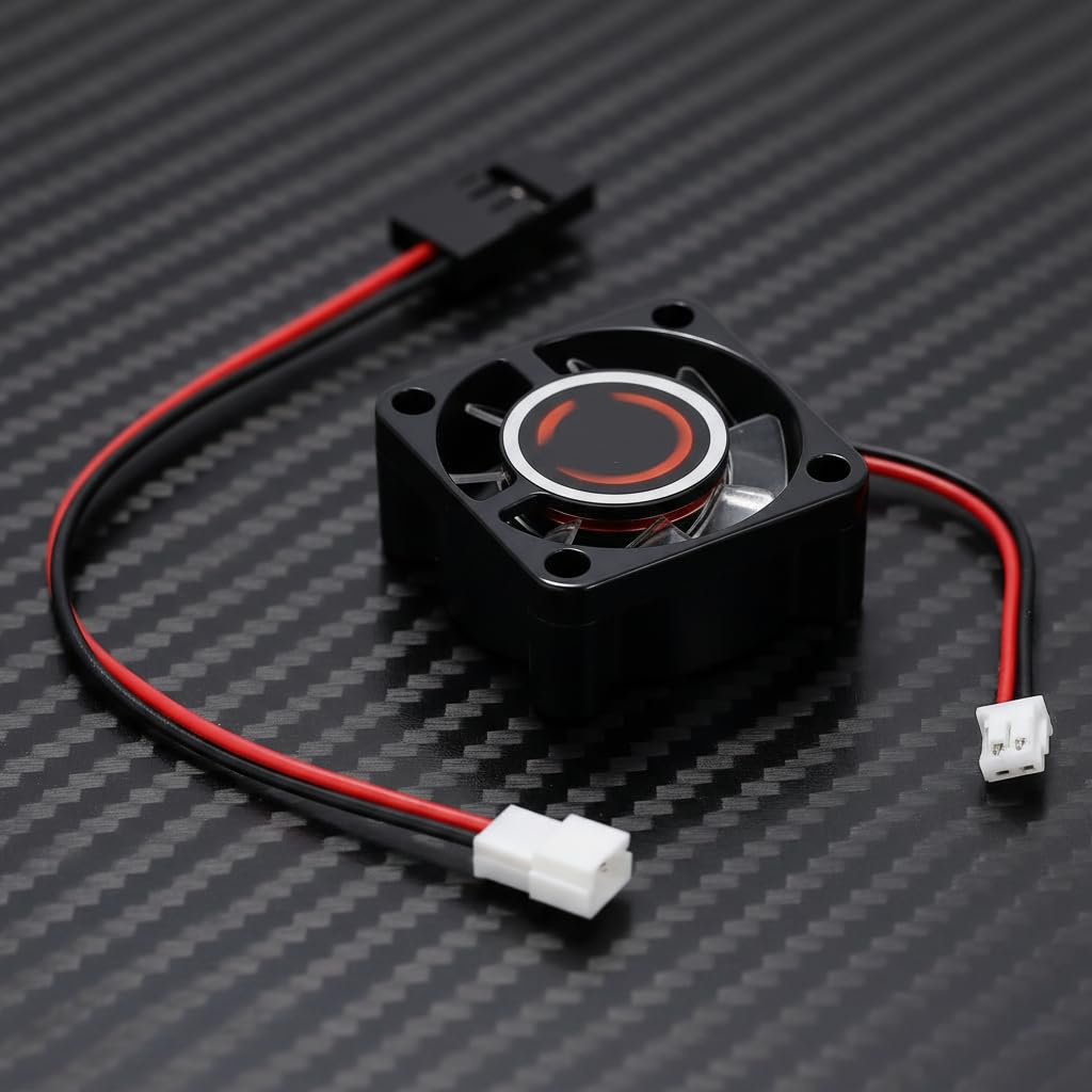 25x25mm RC Wentylator Samochodowy Uniwersalny 5-9V Wysoka Prędkość Obrotowa RC Silnik Radiator do SCX10 90046/TRX4