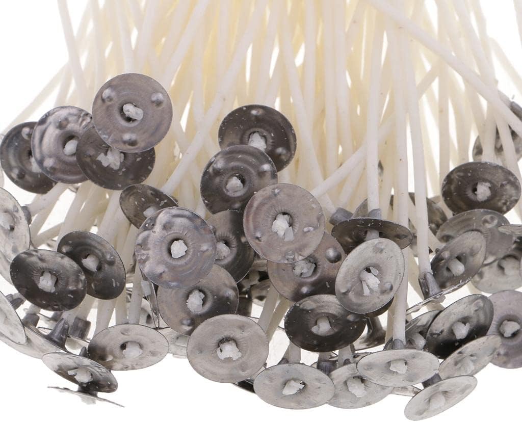 105Pcs Tin Jar Pre Tabbed Candles Wicks Salves Candles Making Supplies Tool