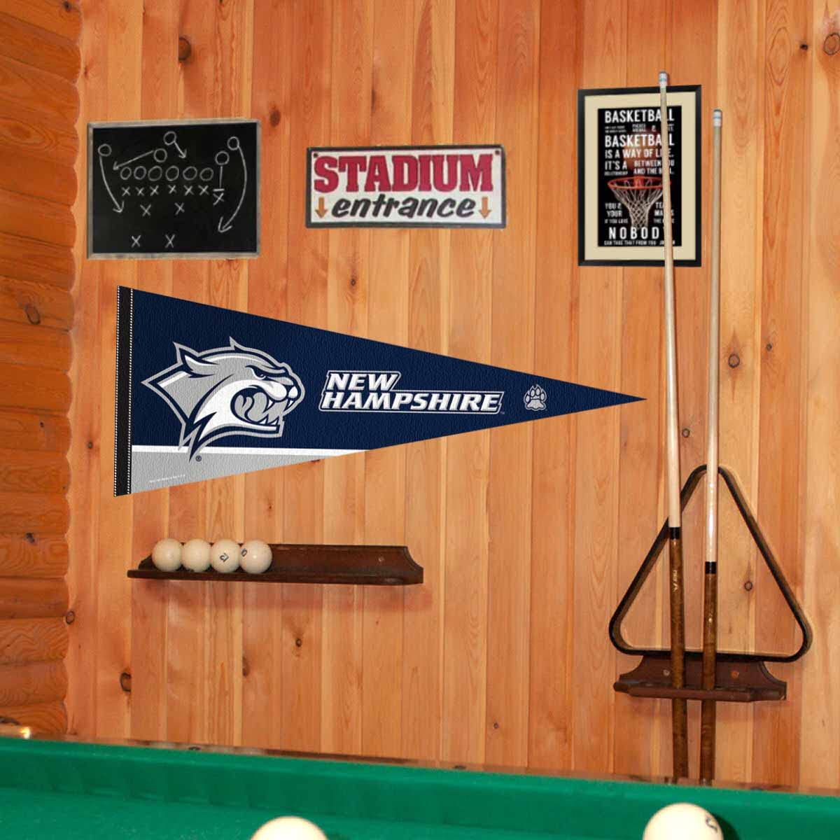 College Flags & Banners Co. New Hampshire Pennant Full Size Felt