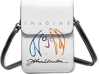 ジョン レノン スマートフォンポーチ スマホポーチ 便利グッズ 小物収納 通勤 プレゼント 大容量 ミニ財布 擦れ傷防止 塵防止 ワンショルダー 外せるストラップ