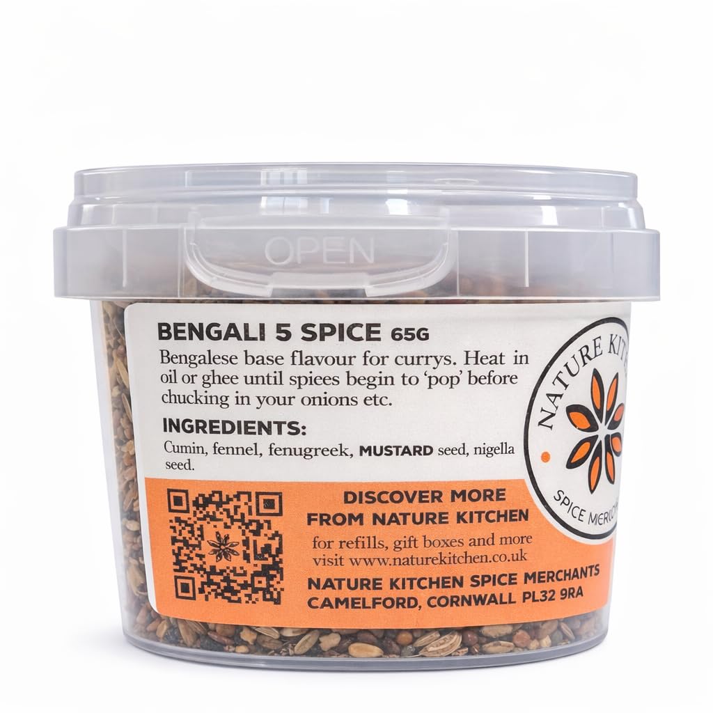 Nature Kitchen Bengali 5 Spice 65g Panch Phoran Blend, Bangla Herbs Spices, Gluten Free Vegan, Authentic Bangladeshi Seasoning for Curries Tempering Rice Dal and Everyday Cooking - 3