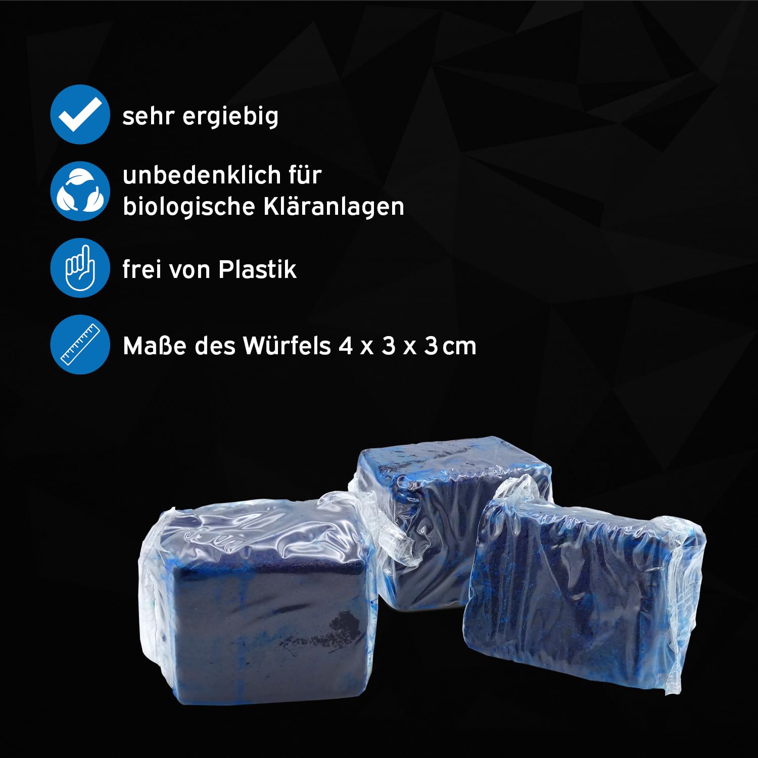 kör4u Cubo de agua, 120 pastillas de inodoro azules contra la cal y los depósitos en el baño