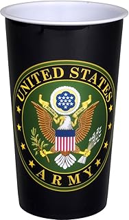 Club Pack US Army Printed 20 Ounce Plastic Souvenir Cups Box of 24