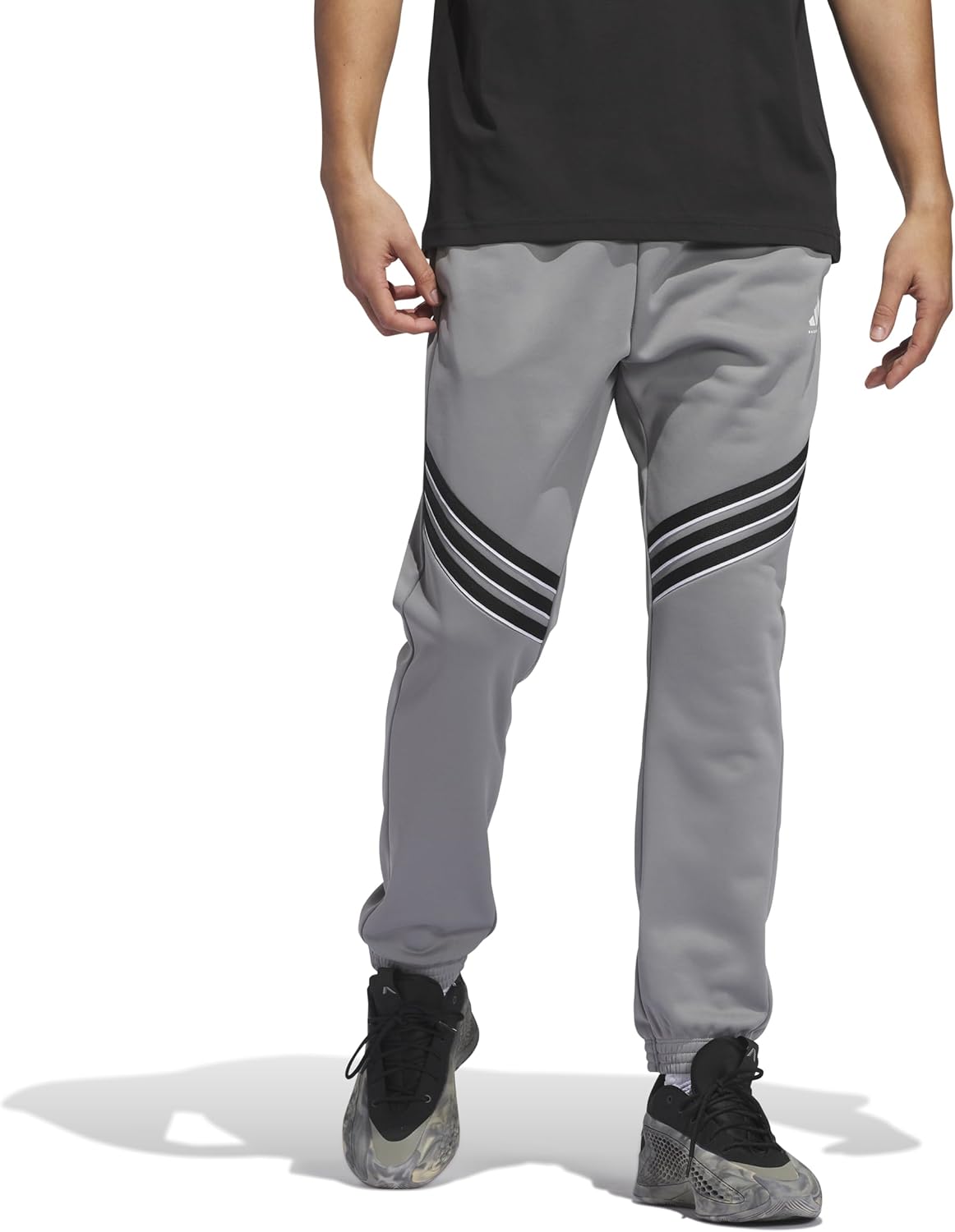 Adidas Mens Select Foundation Fleece Basketball Pants