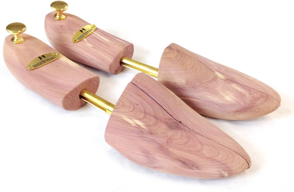 Cedar Elements Split-Toe Cedar Shoe Trees 2 Pack (Large) : Clothing, Shoes & Jewelry