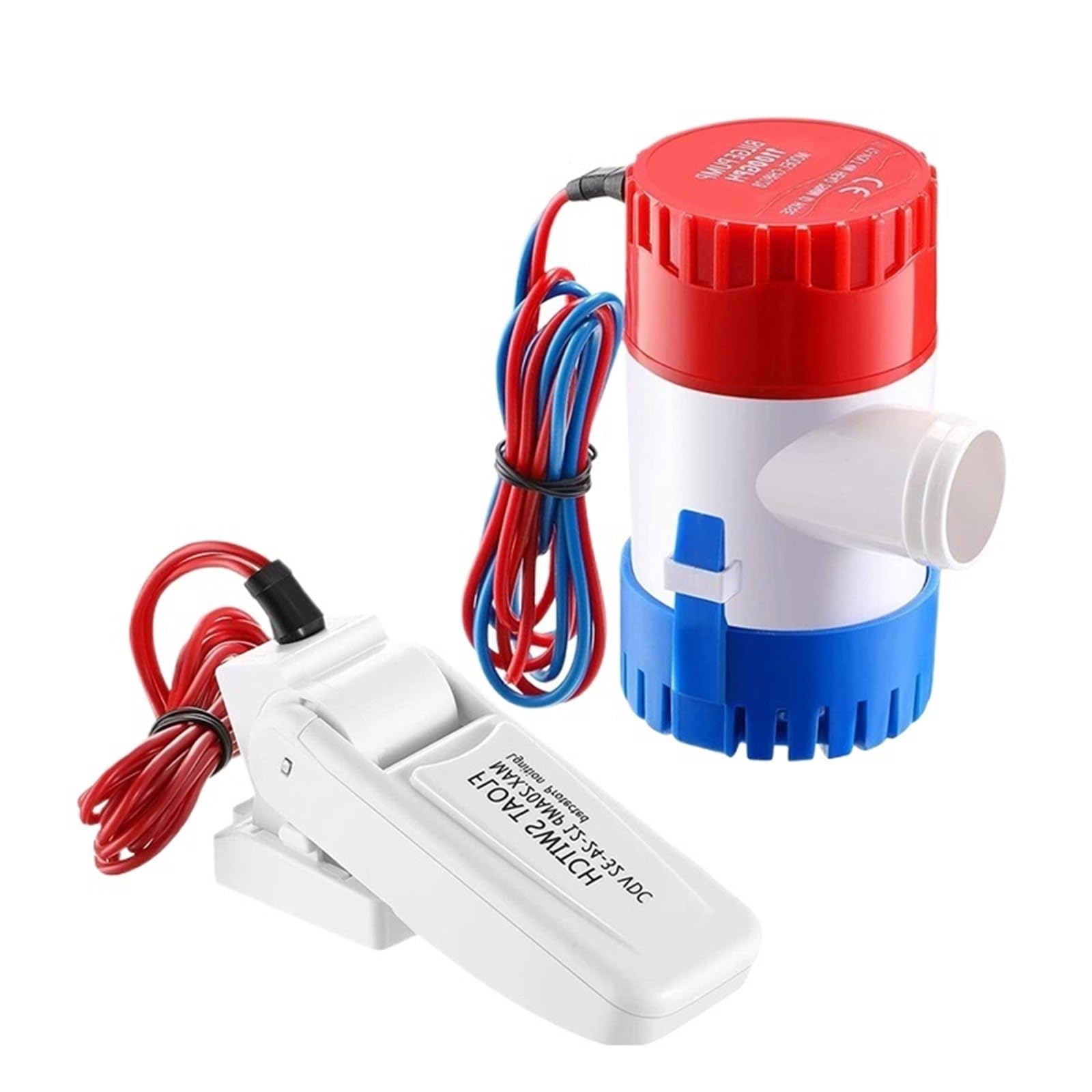 Pompa wodna 1 szt. Pompa zęzowa 1100gph 750gph 12v 24V (24V, 750GPH 19 mm hose)