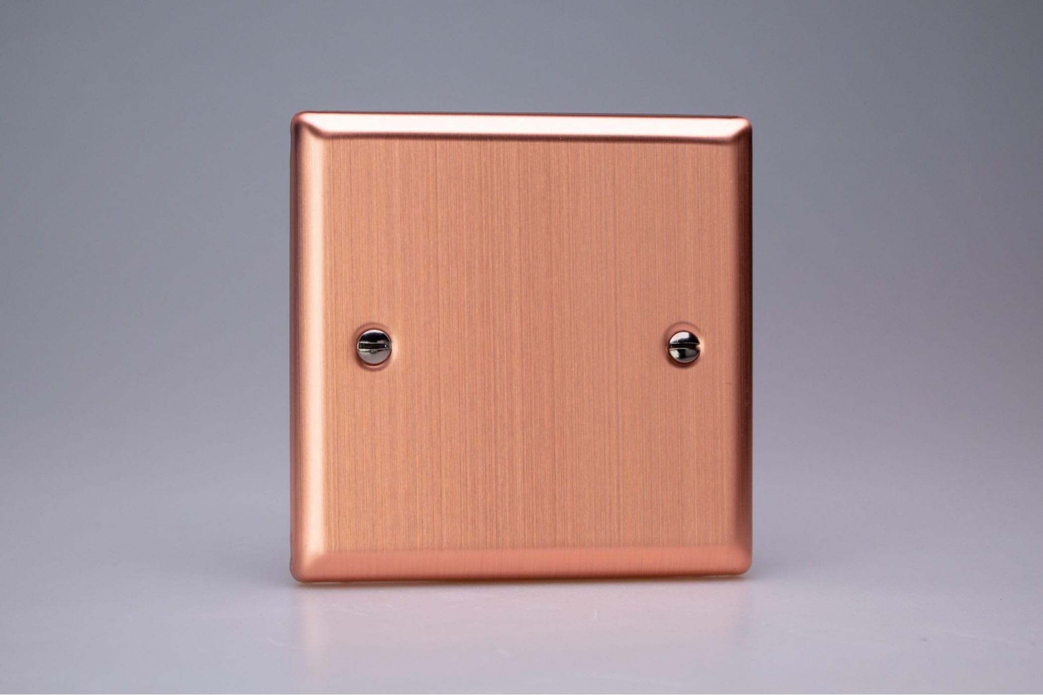 Varilight XYSB.BC Single Blanking Plate, Urban Brushed Copper