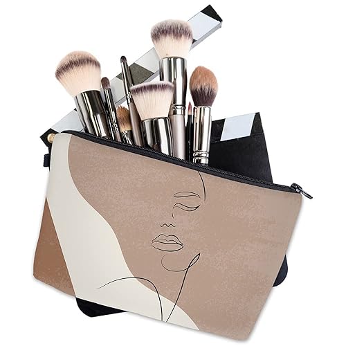 Miniatura 6 de Deanfun Bolsa de cosméticos para mujer, 2 piezas de flores de mandala, bolsas de maquillaje impermeables, bolsa espaciosa para artículos de tocador,