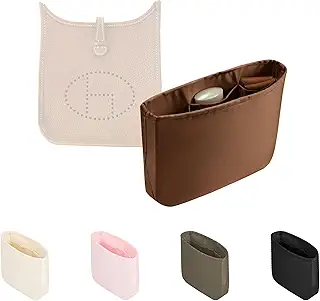 KINGS IN BAG エブリン用 バッグインバッグ 日常使い サテン製 小物整理に便利 小さめ設計 収納しやすい 専用設計 (ゴールド, エブリンTPM用)