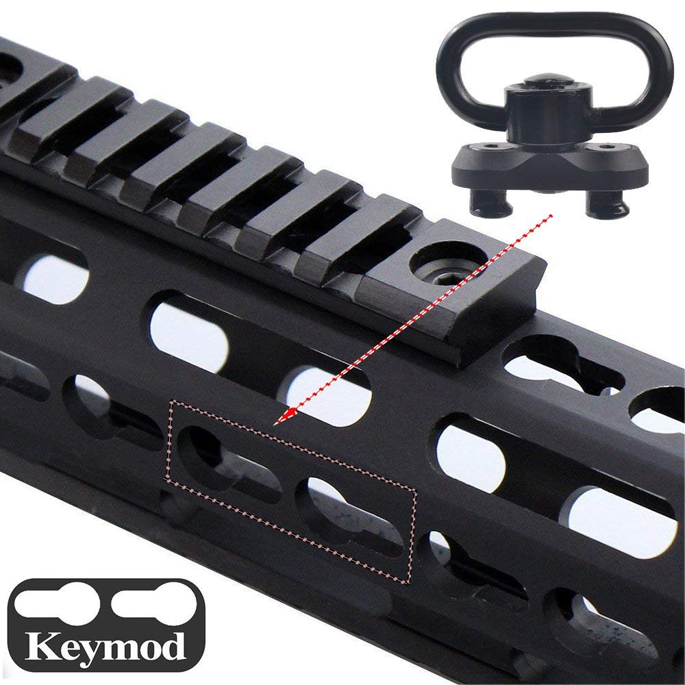 ACEXIER QD Supporto per Adattatore Girevole per Imbracatura con Base mIok per Binario per paramani AR15 con Adattatore per Chiave a brugola Accessori per Fucili da Caccia
