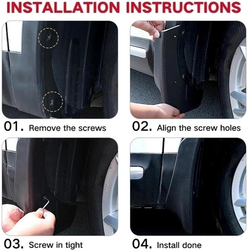 Auto Parts MudFlaps for Hyundai Ioniq 6 2023 2024 2025 Mudguards Mud Flaps Splash Guards Wheels Fender Car Accessories 4Pcs