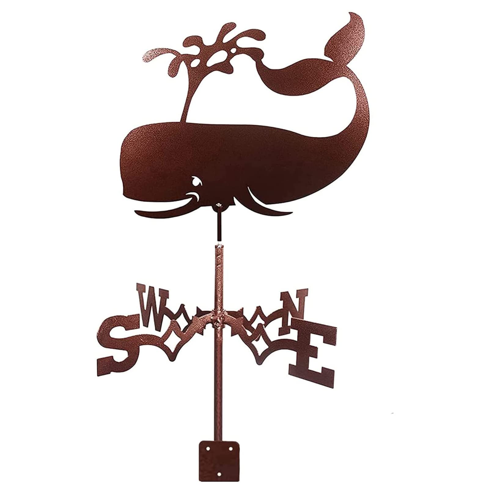 WIQUYBML Weathervane Weathercock Animal Wind Vane Stainless Steel Farm Indicator for Courtyard Garden Outdoor/Alpaca/35 * 50Cm