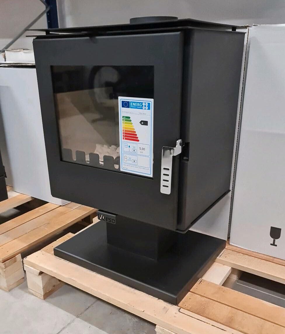 Verso Rheia P Holzofen – 5 KW Heizleistung, Effizient und Umweltfreundlich, Modernes Design für Ihr Zuhause