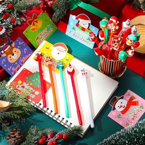 Bolígrafos de gel navideños Zhanmai 60 piezas miniatura 4