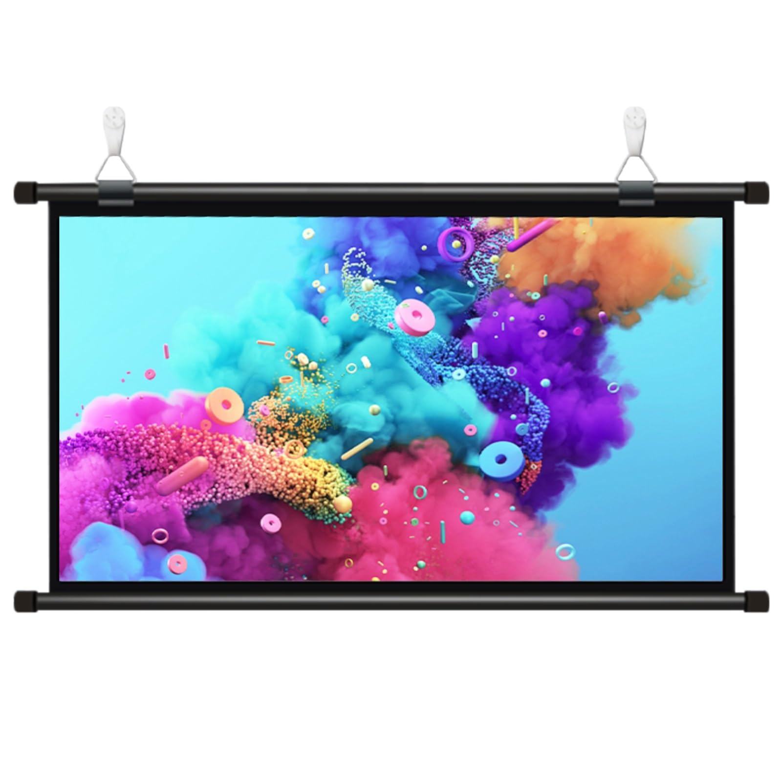 Lumene écran De Cinéma Écran De Projection 30", 40", 50", 60", 72", Écran De Cinéma Manuel Ecran Videoprojecteur Enroulable