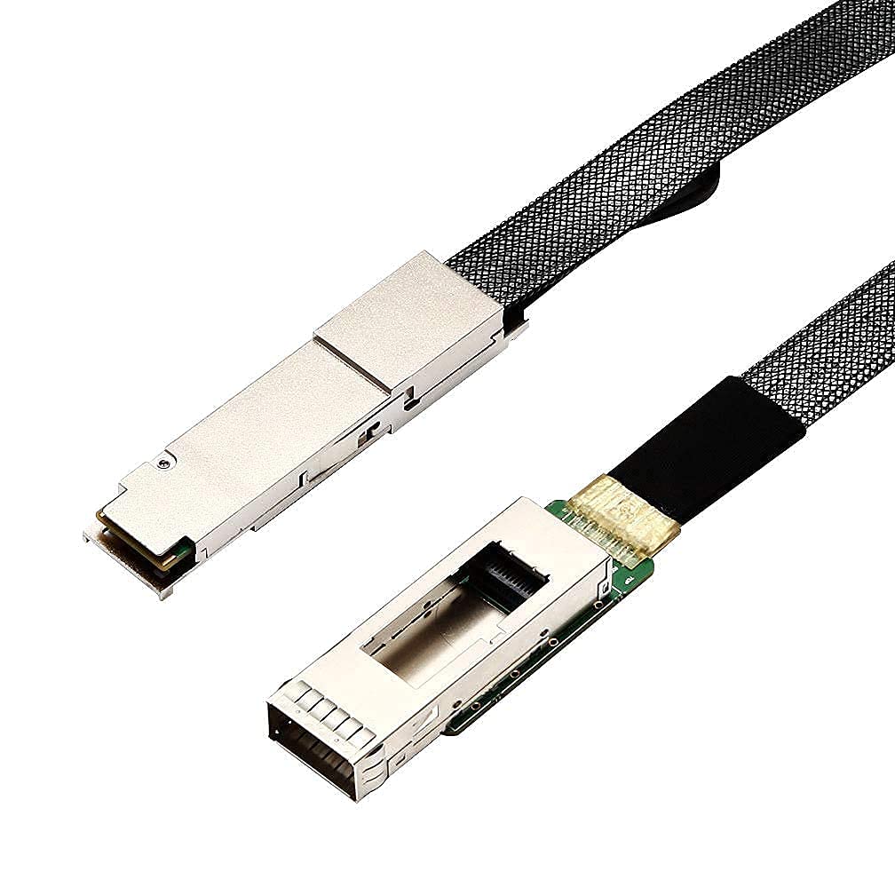10Gtek 40G QSFP+ to QSFP+ Extender Cage with EEPROM on Extender Side, 3M Flat Cable in Nylon Jacket, 30AWG, 30cm-picture-27