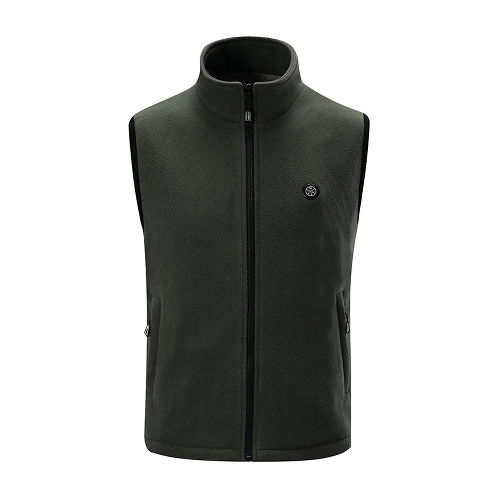 Giacca Riscaldata, Gilet con Colletto Rialzato con Controllo della Temperatura di Ricarica USB, Adatto per Viaggi All'aperto, Sci, Equitazione, Caccia