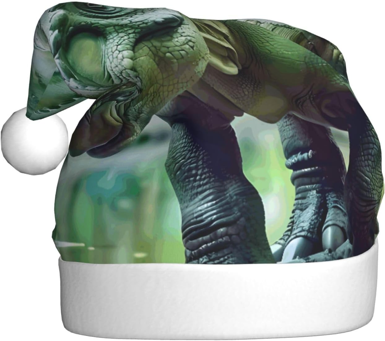 Bicorn Dinosaur Printing Christmas Hat for Adult quality festive accessory crafted soft, lightweight