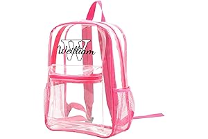 Personalized Clear Backpack with Custom Name