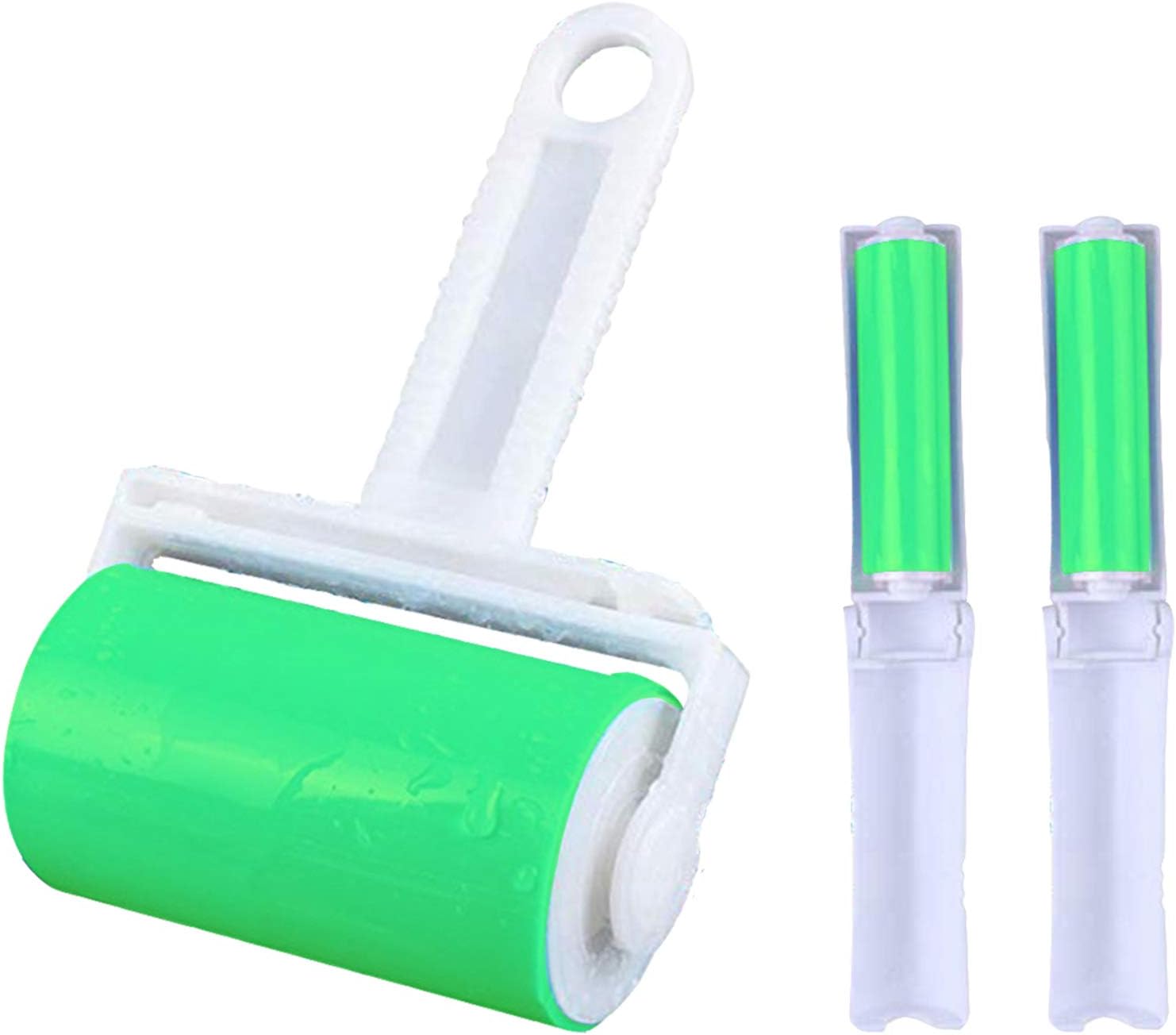 Resuable Lint Roller,Version Lint Roller Resuable & Washable Lint Roller Pet Hair Remover Lint Roller Cleaner for Clothes for Lint, Clothes, Car Seats, Large/Small Size with with Cover with 1L+2s