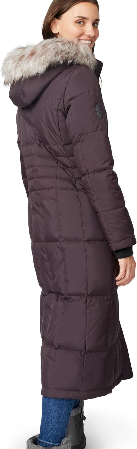 Free Country Women’s Long Parka Jacket Full Body Warm Insulated Winter Coat Water & Wind Resistant Faux Fur Puffer-Splendor
