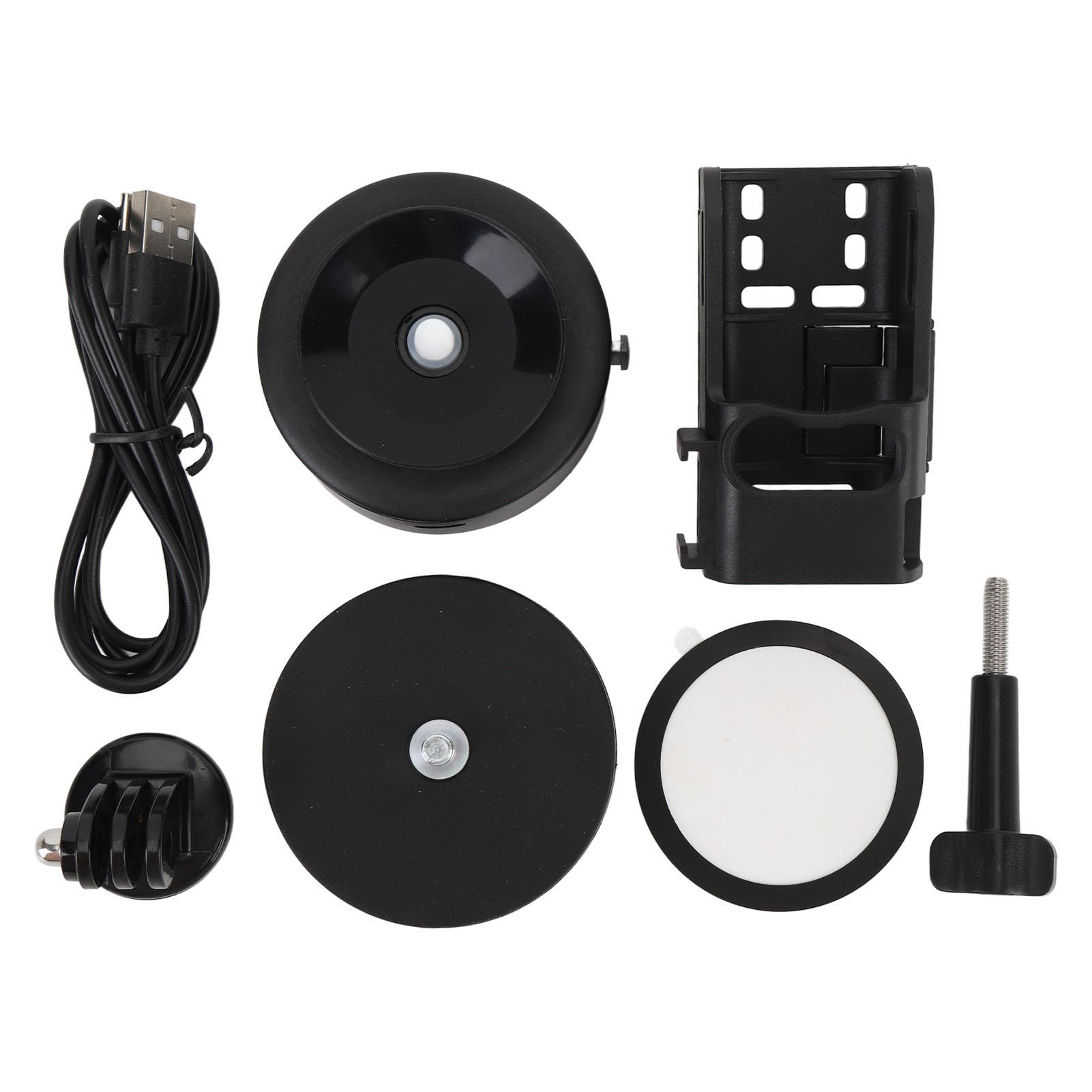 Jiawu Soporte Magnético de Doble Cara para Teléfono con Ventosa de Vacío para Automóvil, Soporte Magnético Fuerte para Teléfono Inteligente y Action CAM 3, para de Consola Central de Aleación de