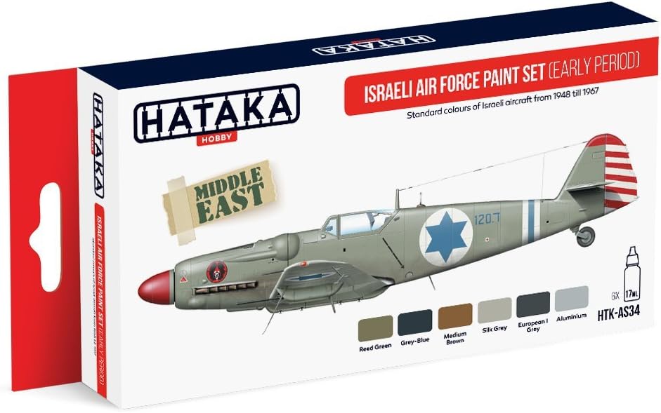 Hataka Israeli Air Force Paint Set (early period) # AS34