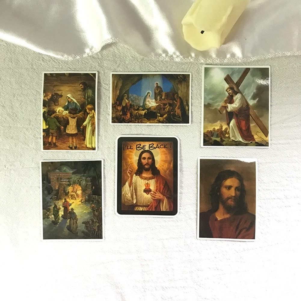 68 szt. naklejki Jezus na walizkę deskorolkę laptopa bagaż lodówkę telefon stylizacja samochodu DIY kalkomania naklejka