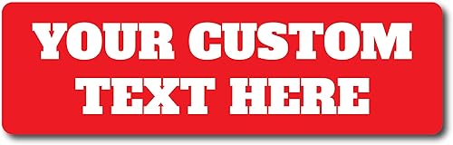 Miniatura 7 de Adhesivo personalizado para parachoques  Adhesivo personalizable para parachoques  Varios tamaños y cantidades  20 fuentes  10 colores de fondo