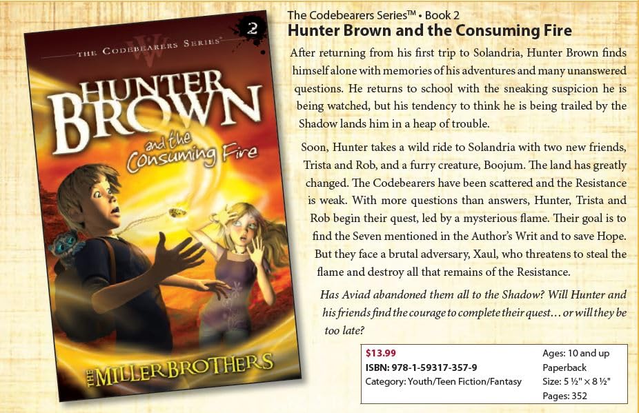 Hunter Brown and the Consuming Fire (Codebearers #2) - Image 2