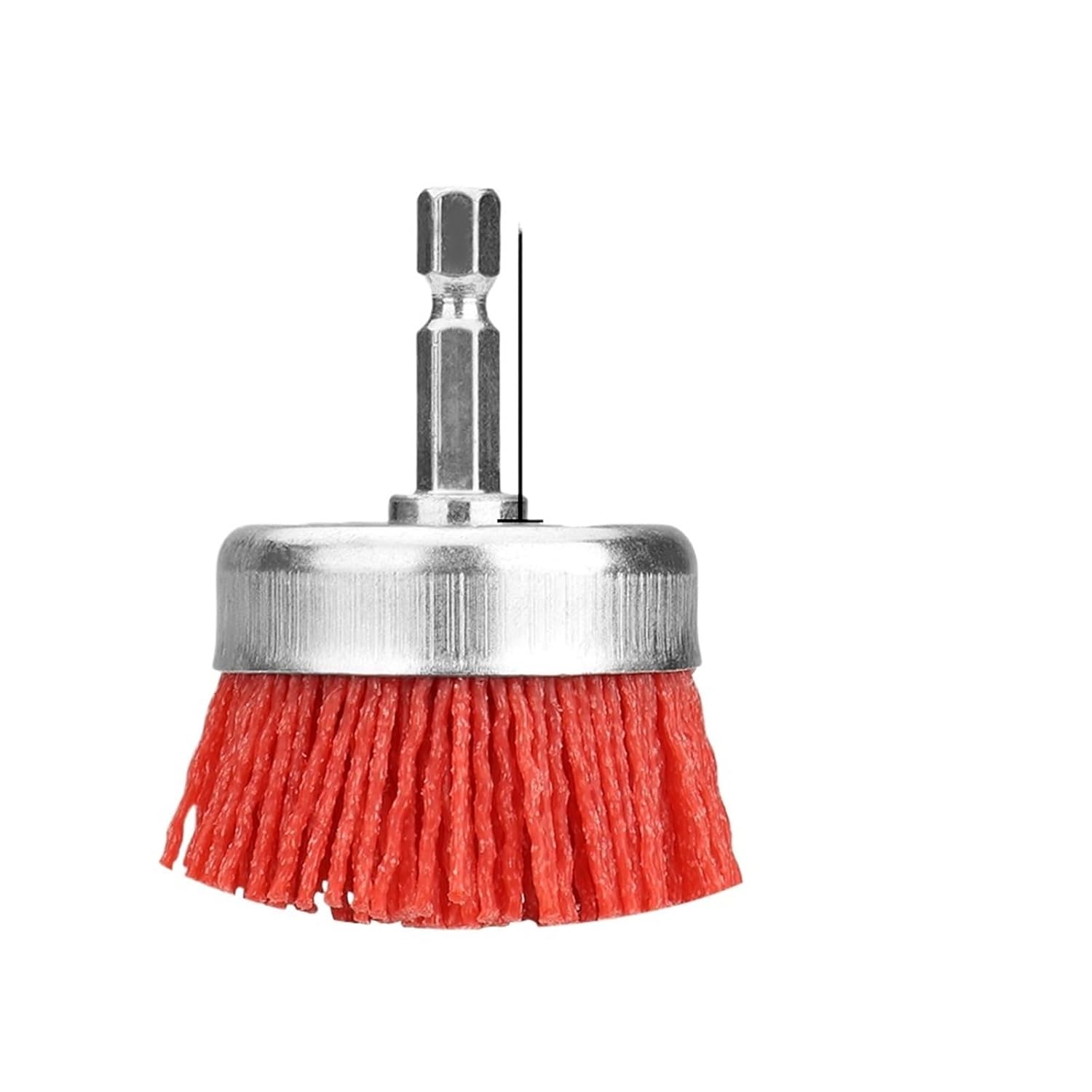 Nylon Cup Brush 25-100mm Abrasive Wheel Brush 1/4" Hex Shank for Drill Rotary Tool Metal Wood Deburring Paint Removal(42mm)