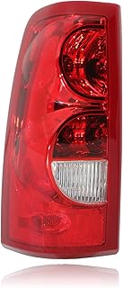 Driver Side Tail Light Assembly for 2003 2004 2005 2006 Chevy Silverado 1500 2500 3500 Factory Style Tail Lights Rear Brake Lamps OE Replacement Taillight with bulbs（LH）