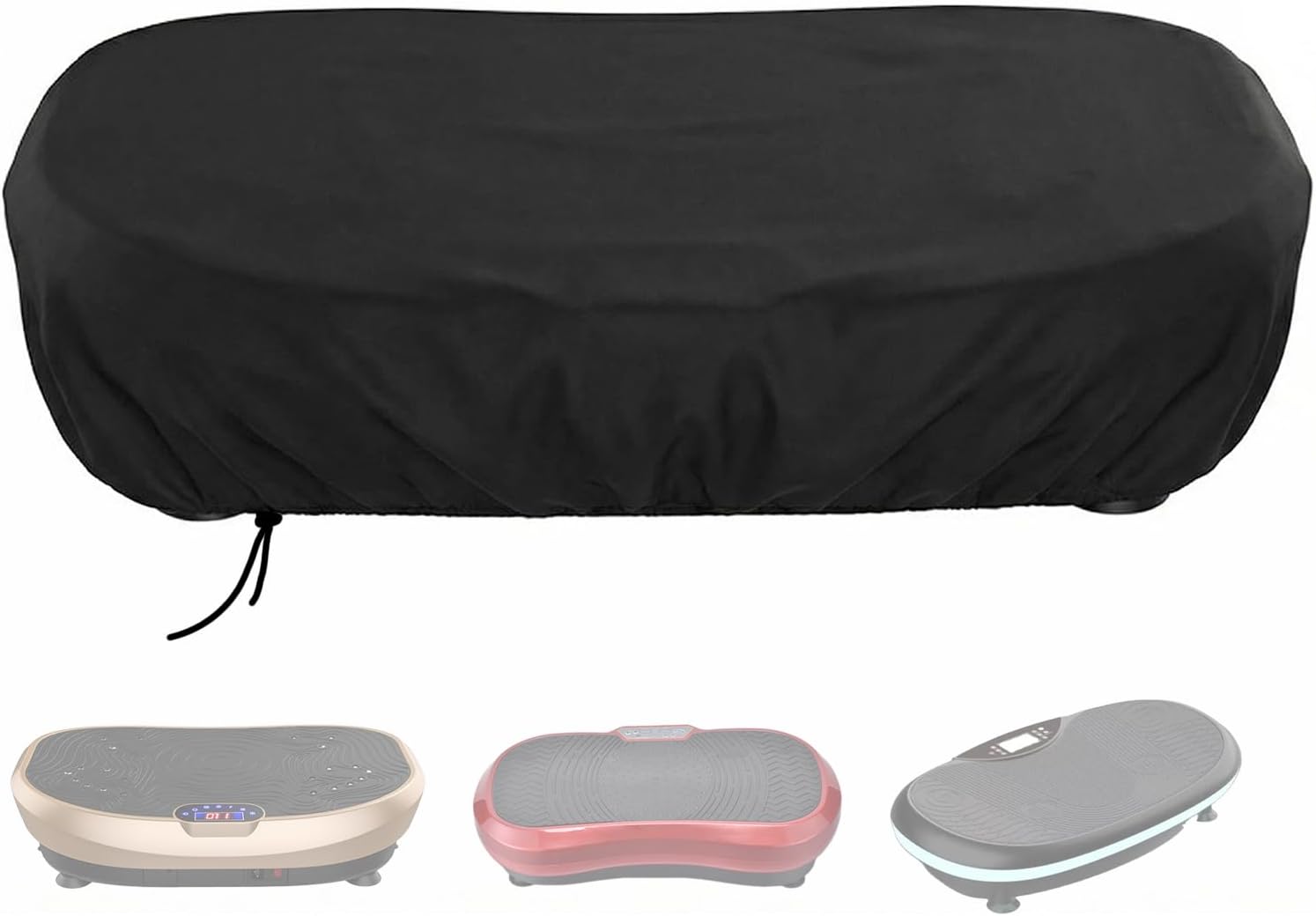 Vibration Plate Cover Waterproof Dustproof Oxford with Drawstring Vibration Plate Accessories Cover for Body Shaping Exercise Machines Weight Loss Motor