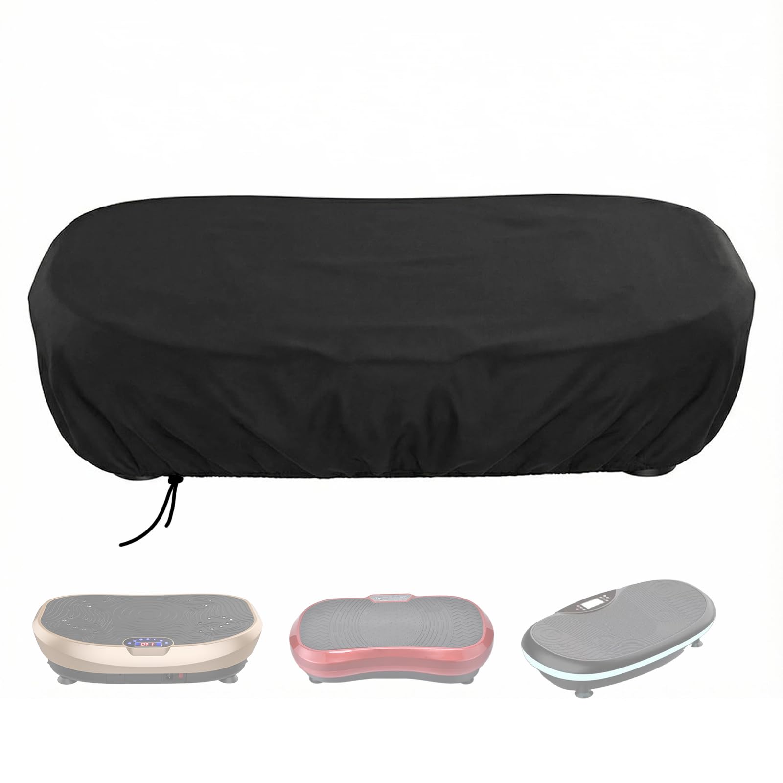 Vibration Plate Cover Waterproof Dustproof Oxford With Drawstring Vibration Plate Accessories Cover for Body Shaping Exercise Machines Weight Loss Motor