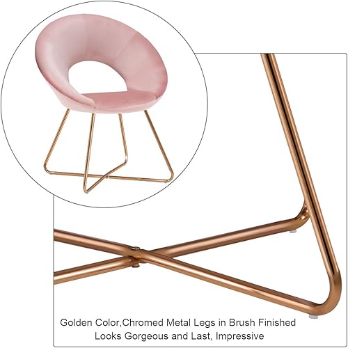 Miniatura 35 de DUHOME Sillas modernas de terciopelo con acento de comedor, sofá individual, cómoda silla tapizada, muebles de sala de estar, sillas de descanso de