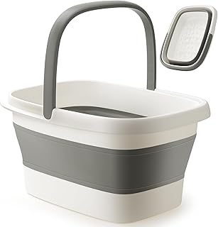 moohemoo Collapsible Foot Bath Basin Foot soak Tub, Foot Soaking Tub with Massage Acupoint for Feet Soaking, Pedicure Foot...