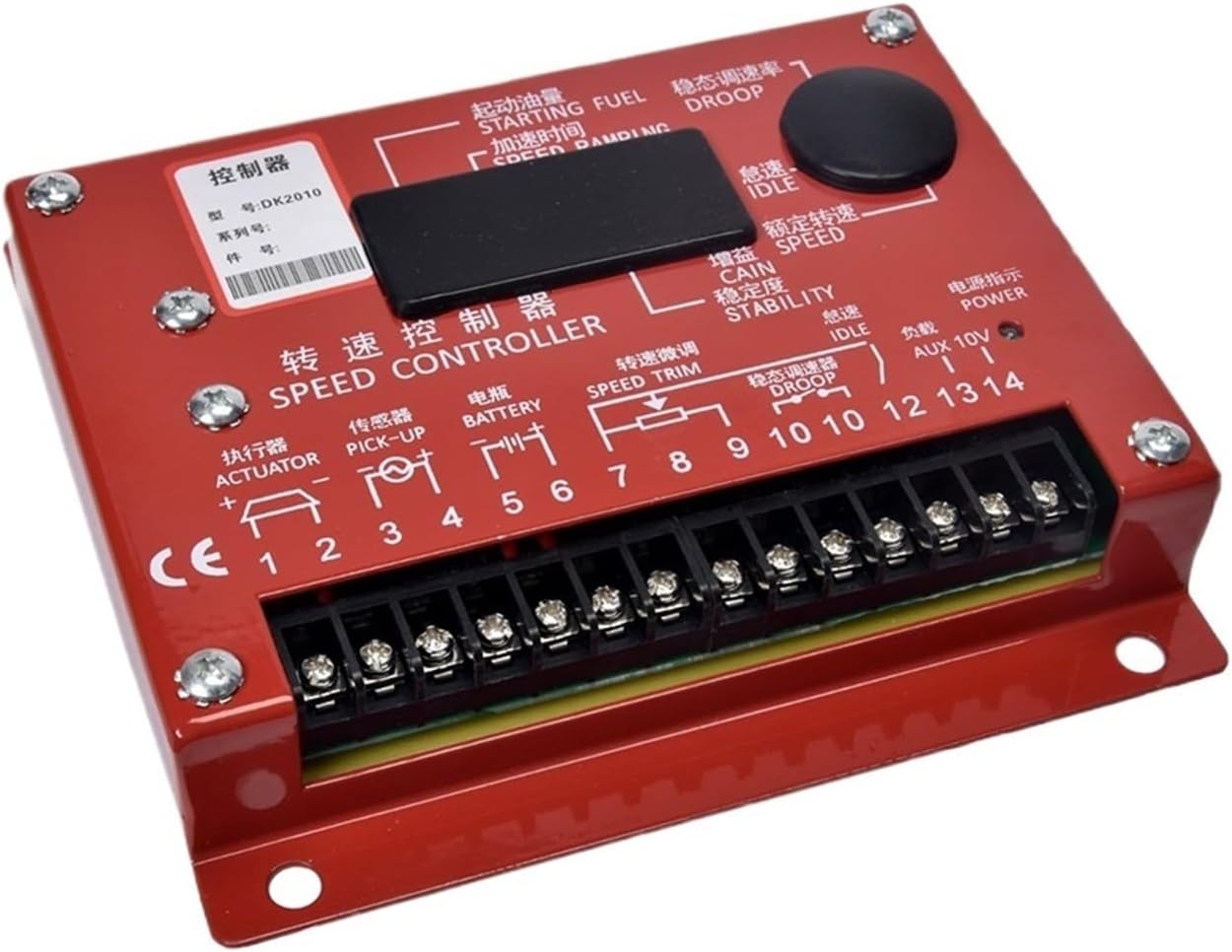 DK2010 Electronic Governor Module Generator Set Speed Control Panel Engine Speed Controller