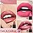 evpct 3Pcs Light Natural Pink Metallic Matte Lip Liner Pencil Crayon and Lipstick Set Long Lasting Waterproof Matching Lipstick and Lip Liner Set 24 Hour labiales mate 24 horas originales 1&4&7