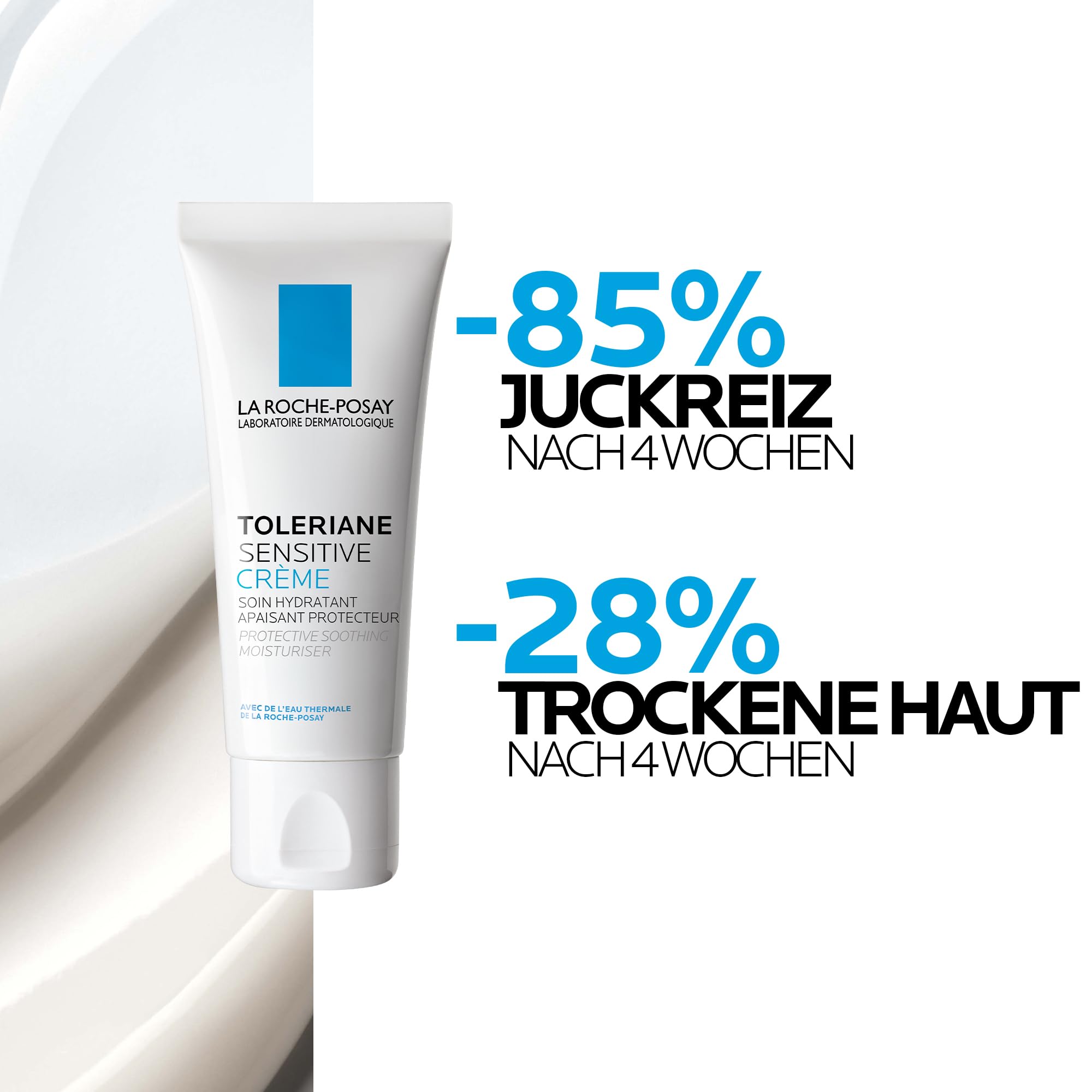 La Roche Posay Toleriane Dermallergo, Crema Lenitiva per Pelli a Tendenza Allergica, Arrossamenti Ridotti e Irritazioni Alleviate, Adatta alle Pelli Sensibili, Con Sphingobioma e Neurosensine, 40 ml