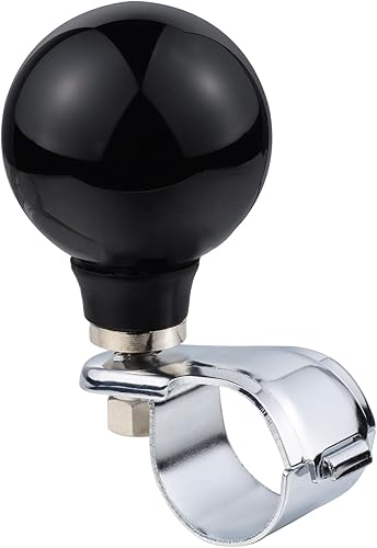 Miniatura 6 de Abfer Manija eléctrica giratoria 8 bolas suicida perilla asistencia de conducción para la mayoría de automóviles, camiones, tractores, barcos,