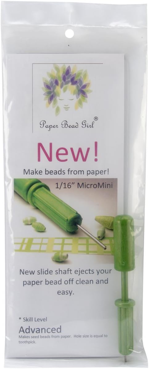 Paper Bead Roller with Slide Shaft, 1/16-Inch, Green