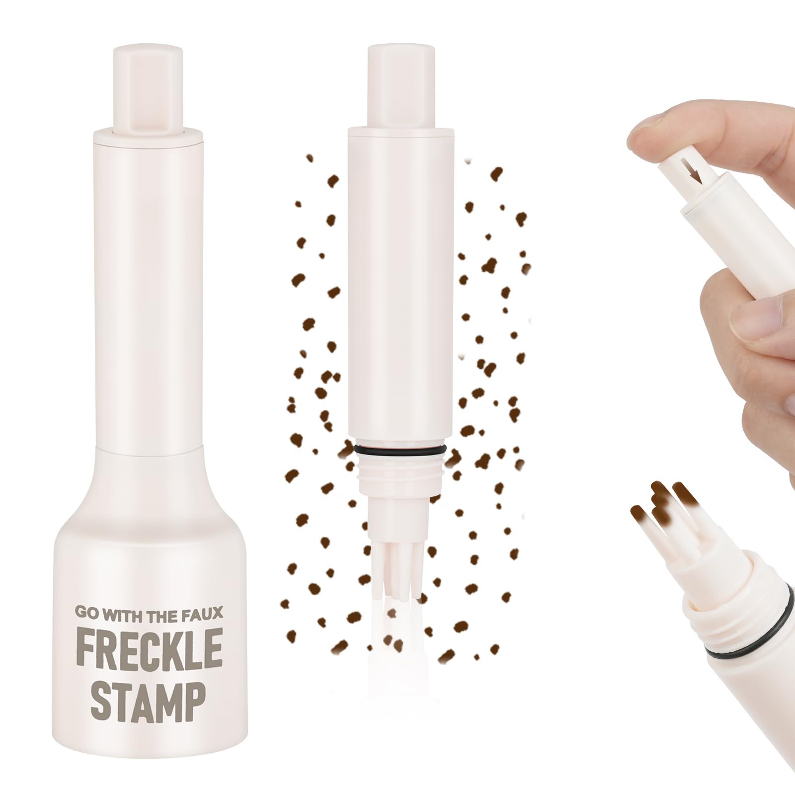 LOPHE Freckle Timbro, Penna per Lentiggini, Impermeabile e Resistente al Sudore, Asciugatura Rapida 6s & Durata 24h, Trucco Lentiggini per Lentiggini del Viso - 04# ESPRESSO