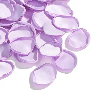 200Pcs Purple Rose Petals, Fake Flower Petals for Wedding Lilac Silk Petals Flower Girl Scatter Petals for Aisle Table Centerpieces Bridal Shower Birthday Party Decor