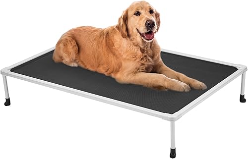 Veehoo - Cama elevada tipo catre para perros grandes, refrescante, a prueba de mordiscos, lavable y con patas antideslizantes, para interiores y disponible en Yaxa Peru