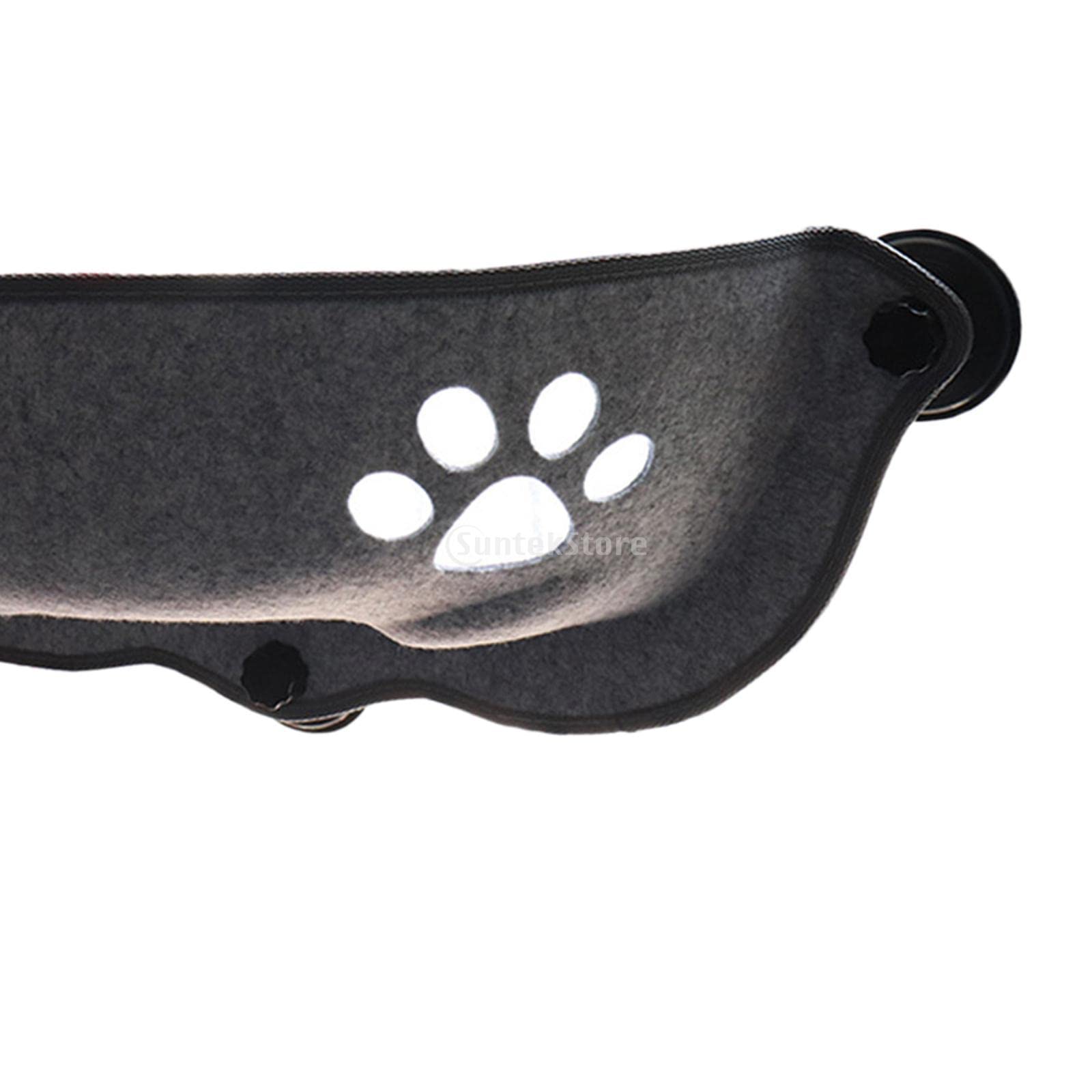 Cama para Gato Ventana Hamaca Repisa Percha Montada en Cristal con Ventosas y Tornillos Incluidos de Fieltro Acogedor Adecuada para Tomar el